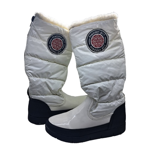 Madden Girl Iggloo Platform Puffy Snow Boots White Size 7M - Picture 3 of 16
